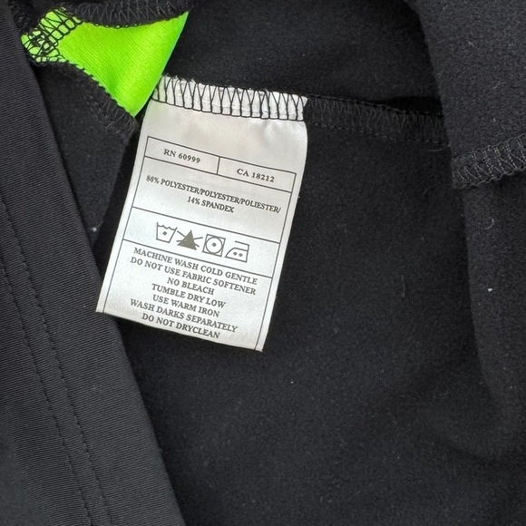 Antigua Golf‎ Pullover Desert Dry Men L Black Neon Green 1/4 Zip Shirt Athletic - Picture 8 of 10